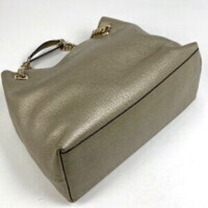 Gucci Tassel GG Bag Leather Shoulder Soho Chain Gold Interlocking